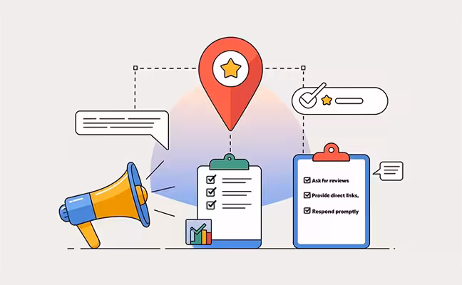 An illustration depicting the Google My Business Platform.